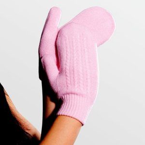 Pink color mittens, Warm winter mittens, Cozy warm mittens, Cashmere mittens